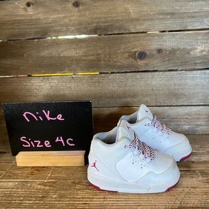 Childrens Little Kids Nike Air Jordan Flight Origin‎ 2 White Sneakers Shoes 4 C